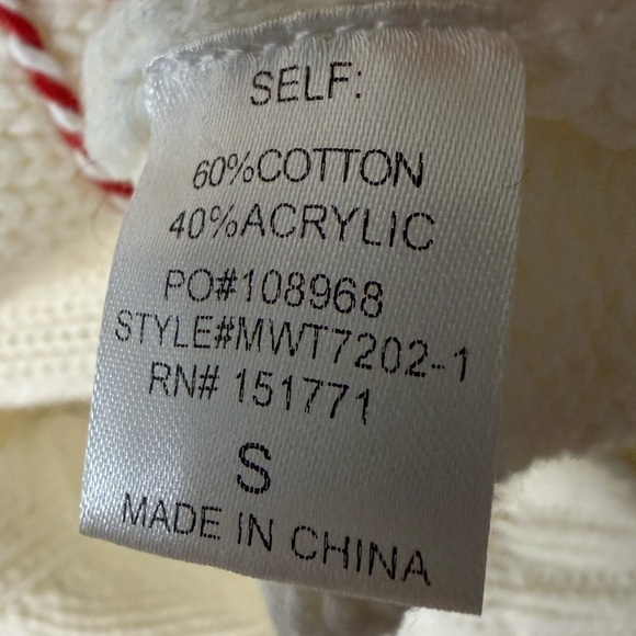 LELIS Sleigh Christmas Sweater Vest Cream Holiday Turtleneck Small - Picture 8 of 8